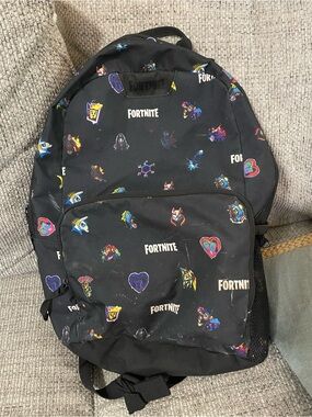 Fortnite Black Graphic Logo Backpack